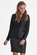 Load image into Gallery viewer, ICHI IHKATE Shimmer Blazer-Black-Fi&amp;Co Boutique
