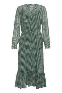 ICHI IHLONA DRESS-Dark Green-Fi&Co Boutique