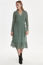 Load image into Gallery viewer, ICHI IHLONA DRESS-Dark Green-Fi&amp;Co Boutique
