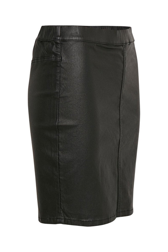 Kaffe Ada coated skirt-Black Deep-Fi&Co Boutique