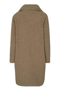 Kaffe Balma Teddy Coat-Tortoise Shell-Fi&Co Boutique