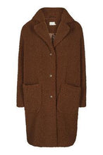 Load image into Gallery viewer, Kaffe Balma Teddy Coat-Tortoise Shell-Fi&amp;Co Boutique
