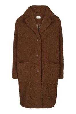 Kaffe Balma Teddy Coat-Tortoise Shell-Fi&Co Boutique