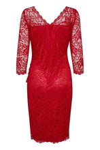 Load image into Gallery viewer, Kaffe Claudia lace dress-Haute Red-Fi&amp;Co Boutique
