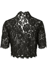 Kaffe Edda Bolero 1/2 Sleeve-Black Deep-Fi&Co Boutique