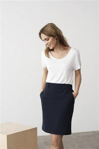 Kaffe Jillian Sara Skirt-Midnight Marine-Fi&Co Boutique