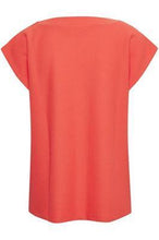Load image into Gallery viewer, Kaffe KAbeth T-shirt-Living Coral-Fi&amp;Co Boutique
