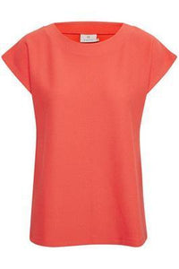 Kaffe KAbeth T-shirt-Living Coral-Fi&Co Boutique