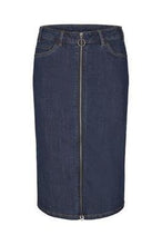 Load image into Gallery viewer, Kaffe KAbetty Skirt-Denim Dark Ocean-Fi&amp;Co Boutique
