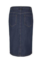 Load image into Gallery viewer, Kaffe KAbetty Skirt-Denim Dark Ocean-Fi&amp;Co Boutique
