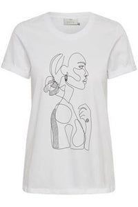 Kaffe KAfarrie T-Shirt MIN 16 PCS-Optical White-Fi&Co Boutique