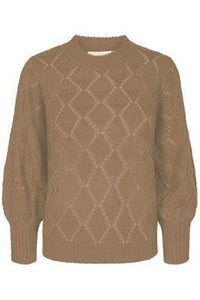 Kaffe KAjoanna Pullover 3/4 Sleeve-Tiger's Eye-Fi&Co Boutique