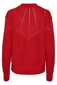 Kaffe KAkarine Pullover-Cherry Tomato-Fi&Co Boutique