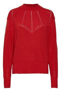 Kaffe KAkarine Pullover-Cherry Tomato-Fi&Co Boutique