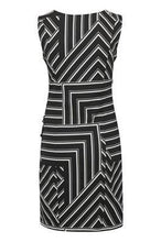 Load image into Gallery viewer, Kaffe KAline India Dress-Black deep/Chalk-Fi&amp;Co Boutique
