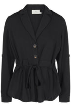 Load image into Gallery viewer, Kaffe KAlone Shirt Jacket-Black-Fi&amp;Co Boutique
