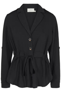 Kaffe KAlone Shirt Jacket-Black-Fi&Co Boutique