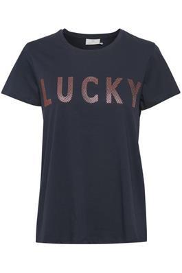 Kaffe KAlucky T-shirt-Midnight Marine-Fi&Co Boutique