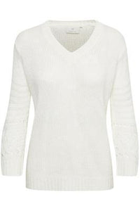 Kaffe KAness Pullover-Chalk-Fi&Co Boutique