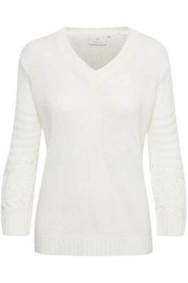 Kaffe KAness Pullover-Chalk-Fi&Co Boutique