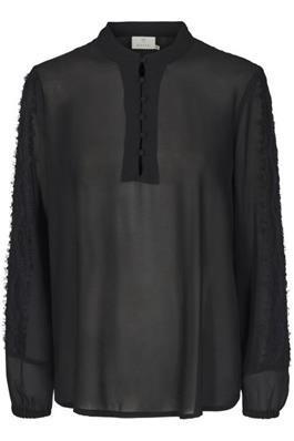 Kaffe KApitta Blouse-Black Deep-Fi&Co Boutique