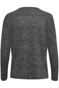 Kaffe KAsiane V Neck Pullover-Black Deep-Fi&Co Boutique