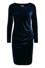 Load image into Gallery viewer, Kaffe Kelly Dress-Midnight Navy-Fi&amp;Co Boutique
