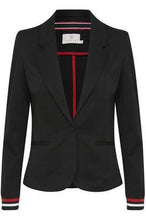 Load image into Gallery viewer, Kaffe Kinnie Blazer-Black Deep/Chalk-Fi&amp;Co Boutique
