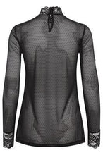 Load image into Gallery viewer, Kaffe Pam Mesh T-Shirt-Black Deep-Fi&amp;Co Boutique
