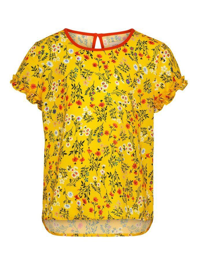 konAGNES S/S TOP WVN-Solar Power/Meadow Flo-Fi&Co Boutique