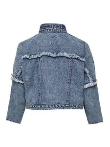 KONMILEY DNM JACKET-Medium Blue Denim-Fi&Co Boutique