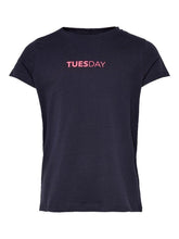 Load image into Gallery viewer, KONWEEKDAY S/S TOP BOX JRS-Bright White / Print: Thursday-Fi&amp;Co Boutique
