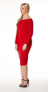 Mellaris Larvik Dress-Red-Fi&Co Boutique