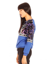 Load image into Gallery viewer, Minueto BlingBling Sweatshirt-Blue-Fi&amp;Co Boutique
