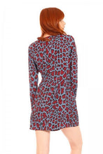 Load image into Gallery viewer, Minueto Blue Leo Dress-Blue-Fi&amp;Co Boutique
