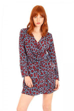 Load image into Gallery viewer, Minueto Blue Leo Dress-Blue-Fi&amp;Co Boutique
