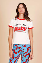 Load image into Gallery viewer, Minueto Call Me T-Shirt-White-Fi&amp;Co Boutique
