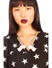 Load image into Gallery viewer, Minueto Guns Necklace-Silver-Fi&amp;Co Boutique
