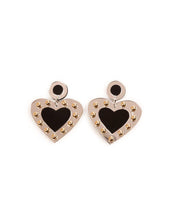 Load image into Gallery viewer, Minueto Love Earrings-Black-Fi&amp;Co Boutique
