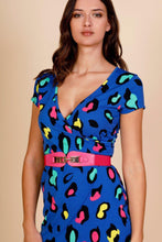 Load image into Gallery viewer, Minueto Mix Leo Dress-Blue-Fi&amp;Co Boutique
