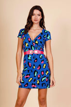 Load image into Gallery viewer, Minueto Mix Leo Dress-Blue-Fi&amp;Co Boutique
