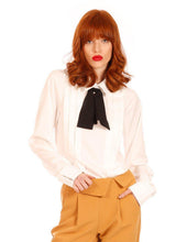 Load image into Gallery viewer, Minueto Secretary Blouse-White-Fi&amp;Co Boutique
