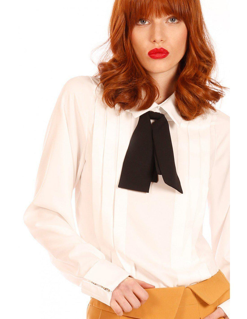 Minueto Secretary Blouse-White-Fi&Co Boutique