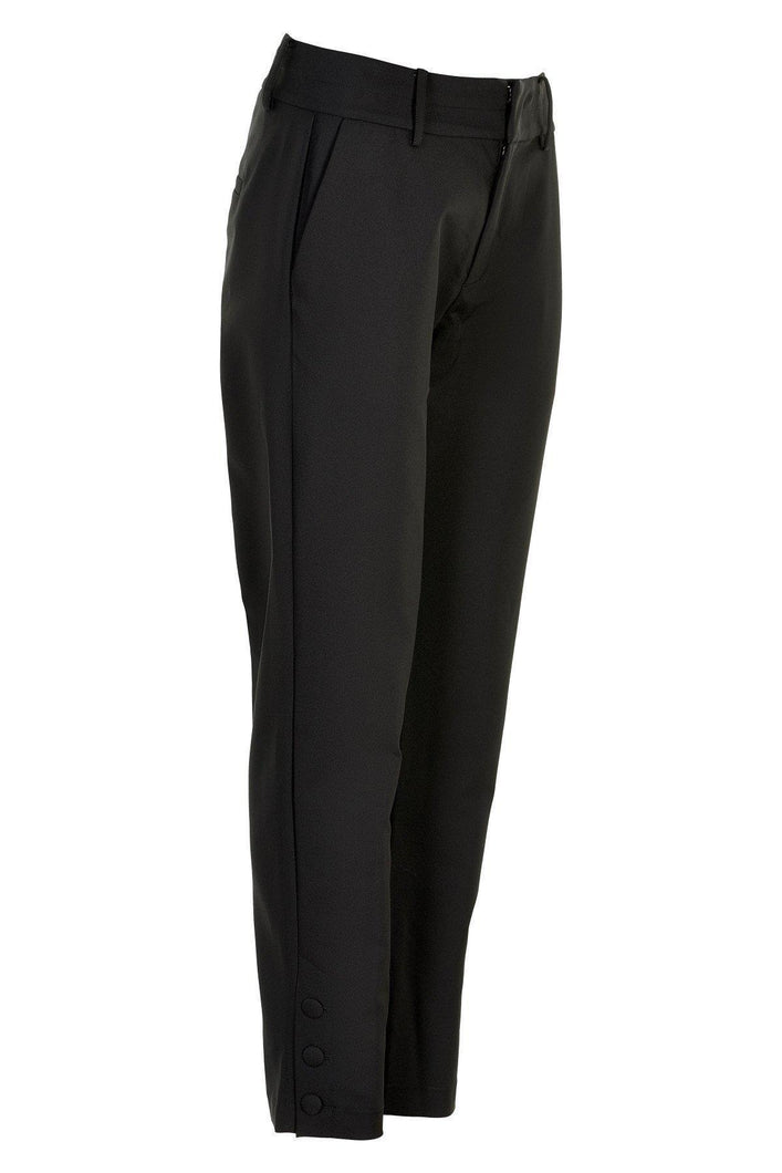 NÜMPH NUBABABUTTON Pants-Black-Fi&Co Boutique