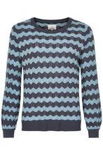 Load image into Gallery viewer, NÜMPH NUMIEKE PULLOVER-Ombre Blue-Fi&amp;Co Boutique
