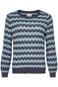 NÜMPH NUMIEKE PULLOVER-Ombre Blue-Fi&Co Boutique