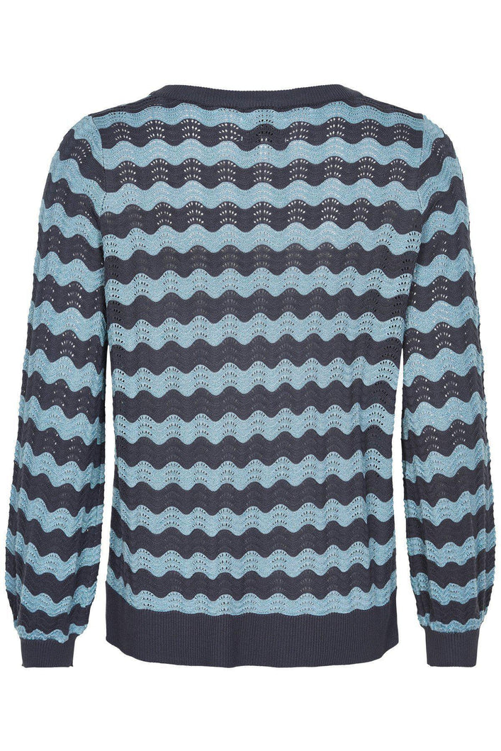 NÜMPH NUMIEKE PULLOVER-Ombre Blue-Fi&Co Boutique