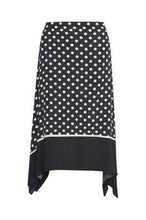 Load image into Gallery viewer, Part Two Bayan Skirt-Dark Navy Dot Print-Fi&amp;Co Boutique
