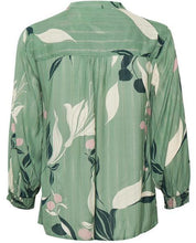 Load image into Gallery viewer, Part Two Belis Shirt-Japanese Green Print-Fi&amp;Co Boutique
