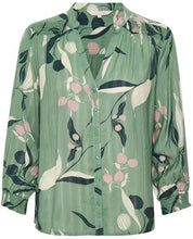 Load image into Gallery viewer, Part Two Belis Shirt-Japanese Green Print-Fi&amp;Co Boutique
